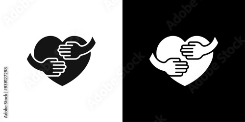 Your self care icon Flat vector set outline