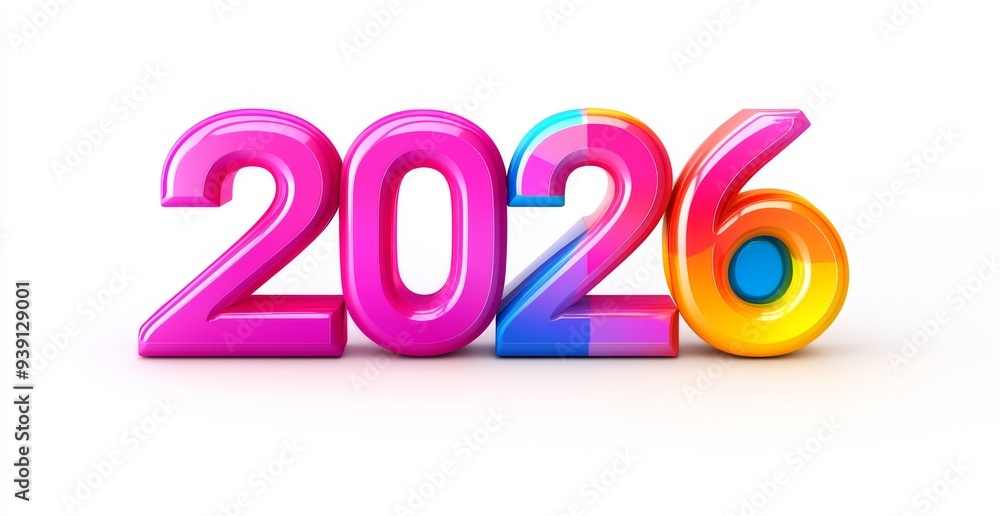Happy New Year 2026 3D Text Effect Happy New Year 2026 3D Text Effect