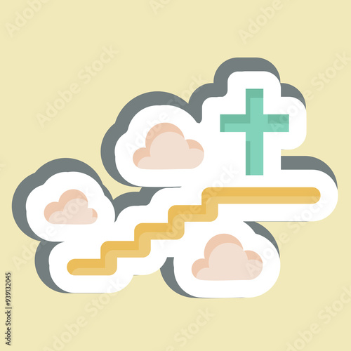 Sticker Afterlife. related to Seath symbol. simple illustration