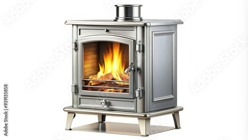 Hand-Drawn Stove With Burner, Featuring A Modern Design And Elegant Style, Isolated On A White Background. photo