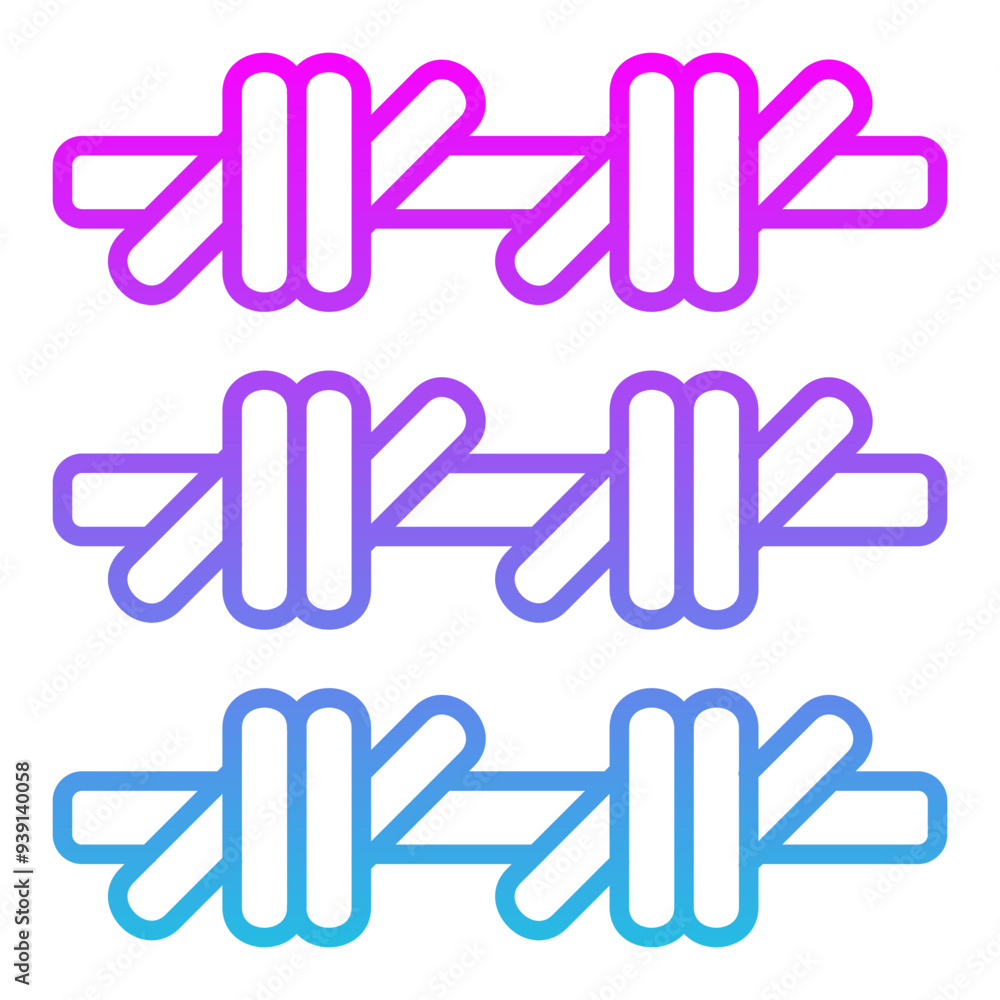 Obraz premium Barbed wire Icon