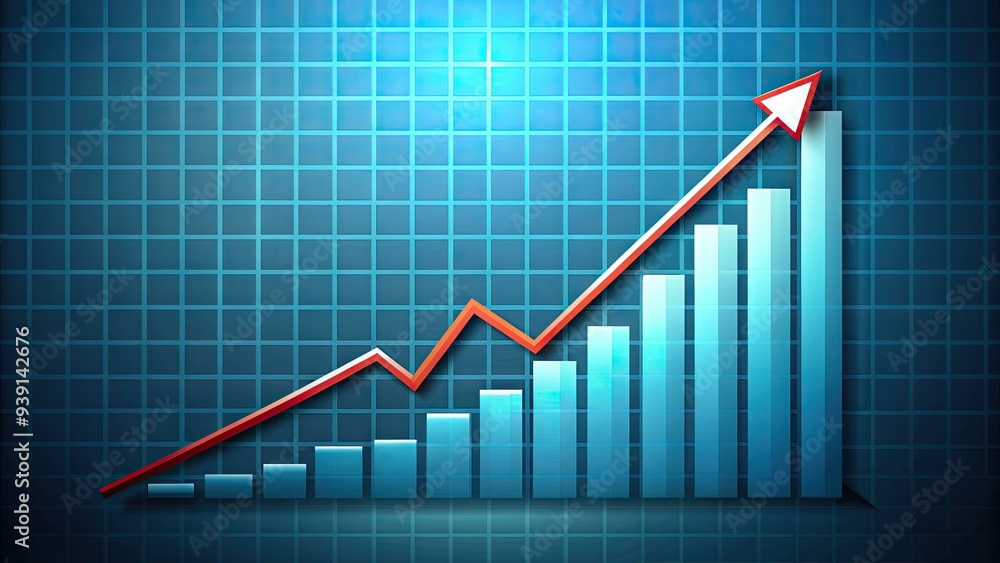 Illustration of a business performance curve graph showing increasing productivity and efficiency with a subtle arrow pointing upwards, symbolizing growth and success. Illustration of a business performance curve graph showing increasing productivity and efficiency with a subtle arrow pointing upwards, symbolizing growth and success.