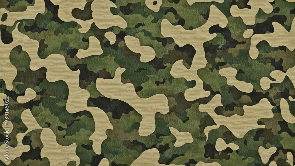 Fototapeta premium Military camouflage army fabric texture background 