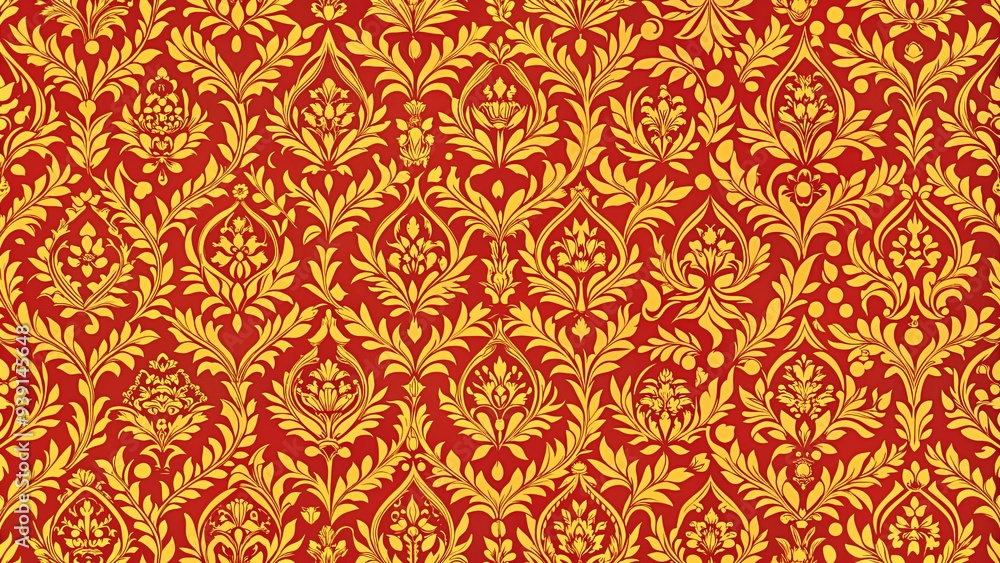 Seamless pattern with bold analogous colors like red, red orange, and orange for dynamic designs Seamless pattern with bold analogous colors like red, red orange, and orange for dynamic designs