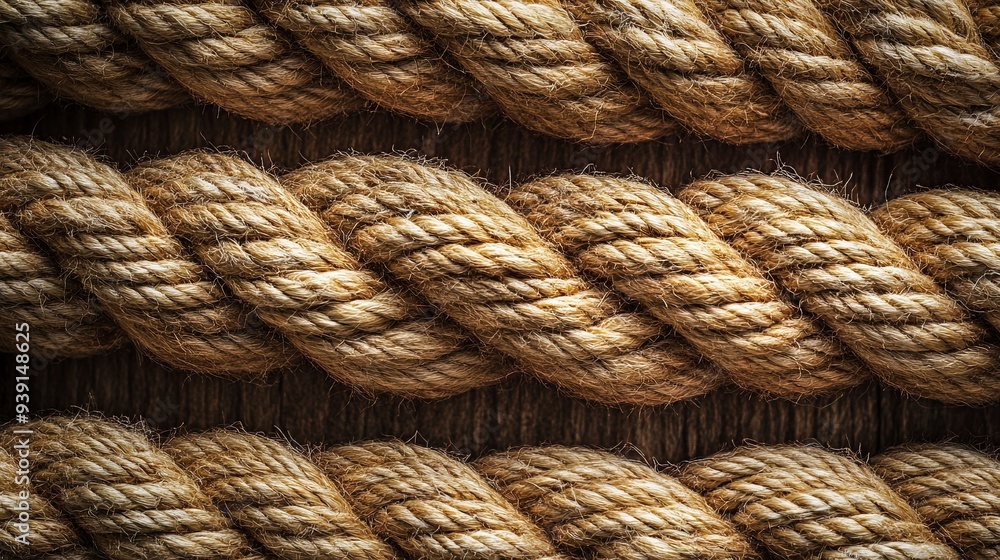Texture, background and industrial with braided rope for maritime, sailing or yacht sport for display. Generative ai Texture, background and industrial with braided rope for maritime, sailing or yacht sport for display. Generative ai