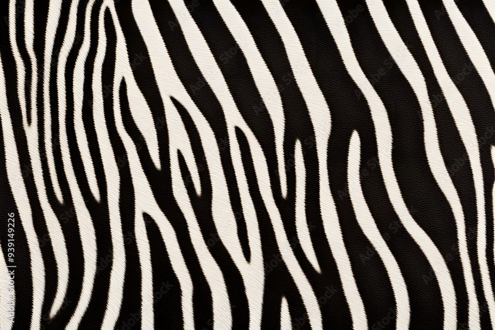 A seamless pattern of zebra stripes with bold black and white contrast, AI Generated A seamless pattern of zebra stripes with bold black and white contrast, AI Generated