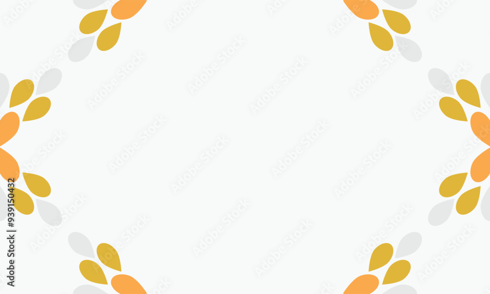 leaves frame background with copy space for text. Vector illustration. leaves frame background with copy space for text. Vector illustration.