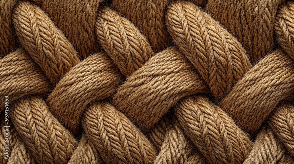 Texture, background and industrial with braided rope for maritime, sailing or yacht sport for display. Generative ai Texture, background and industrial with braided rope for maritime, sailing or yacht sport for display. Generative ai