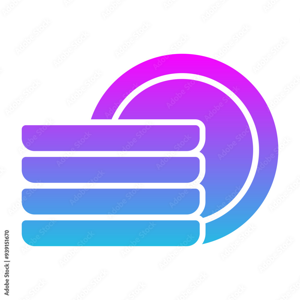 Obraz premium Plates Icon