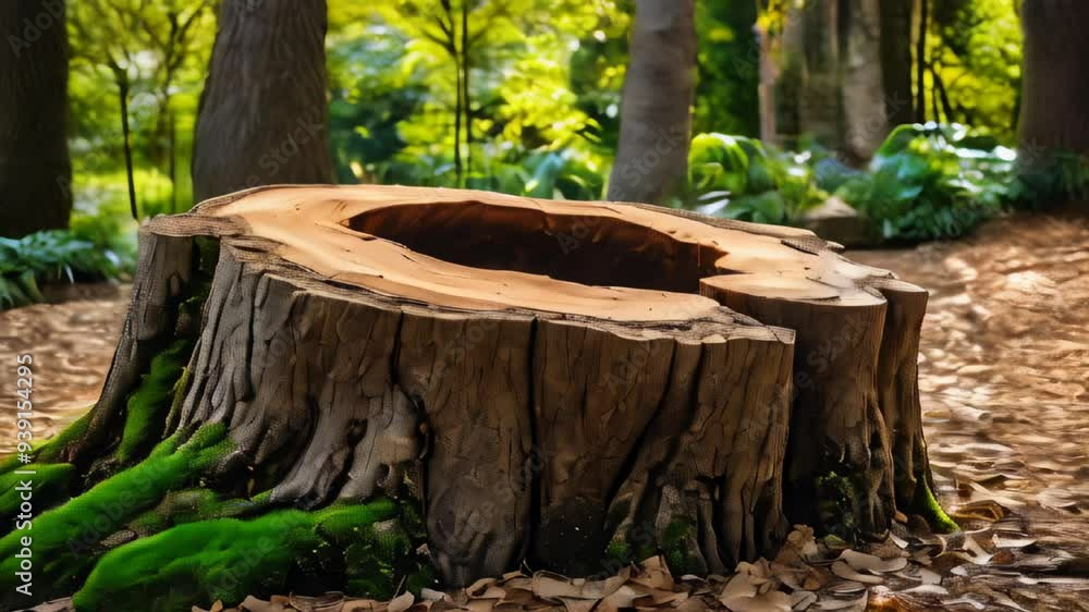 Natures hollow throne in the heart of the woods Natures hollow throne in the heart of the woods