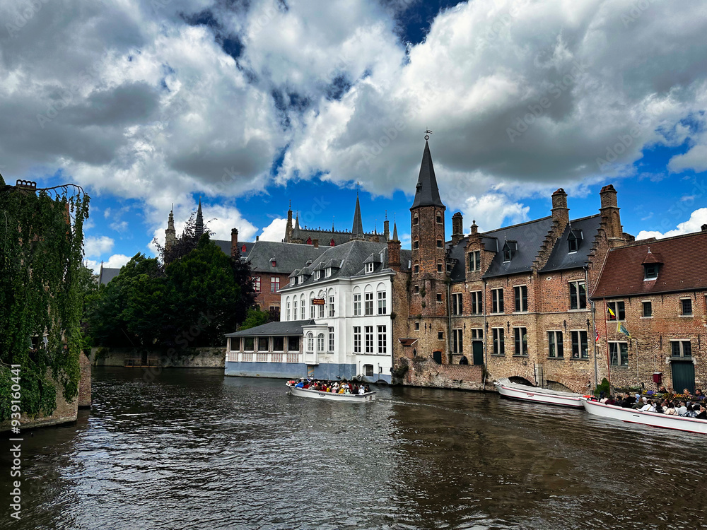 Bruges, the capital of West Flanders in northwest Belgium, is distinguished by its canals, cobbled streets and medieval buildings. Bruges, the capital of West Flanders in northwest Belgium, is distinguished by its canals, cobbled streets and medieval buildings.