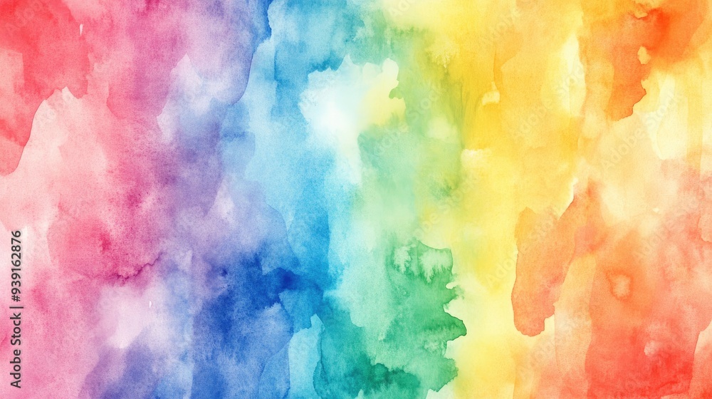 A beautiful rainbow watercolor background with abstract textures, featuring a colorful blend of vivid hues. A beautiful rainbow watercolor background with abstract textures, featuring a colorful blend of vivid hues.