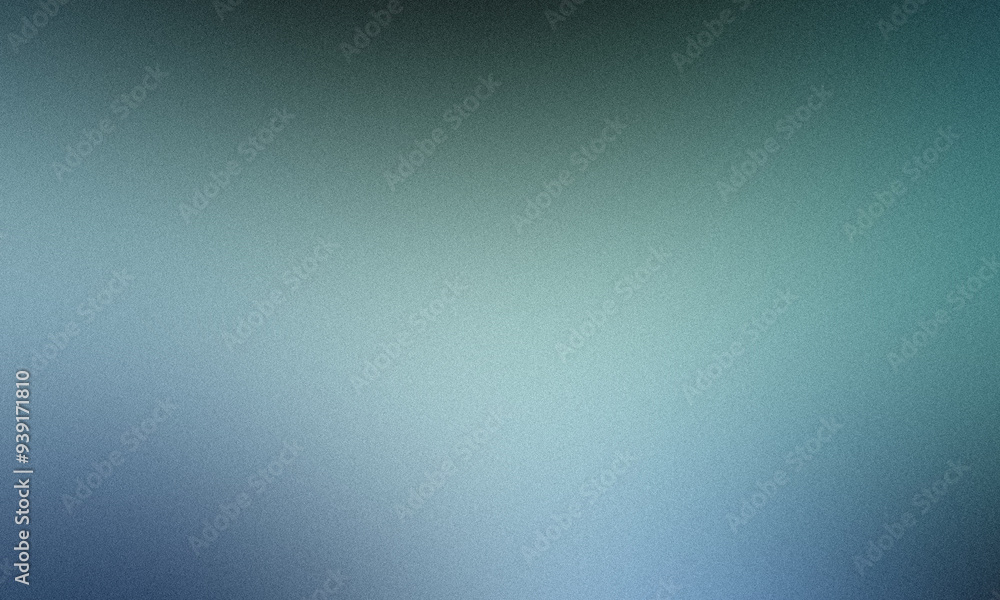 Grainy blue green gradient background is fading from light to dark shades Grainy blue green gradient background is fading from light to dark shades