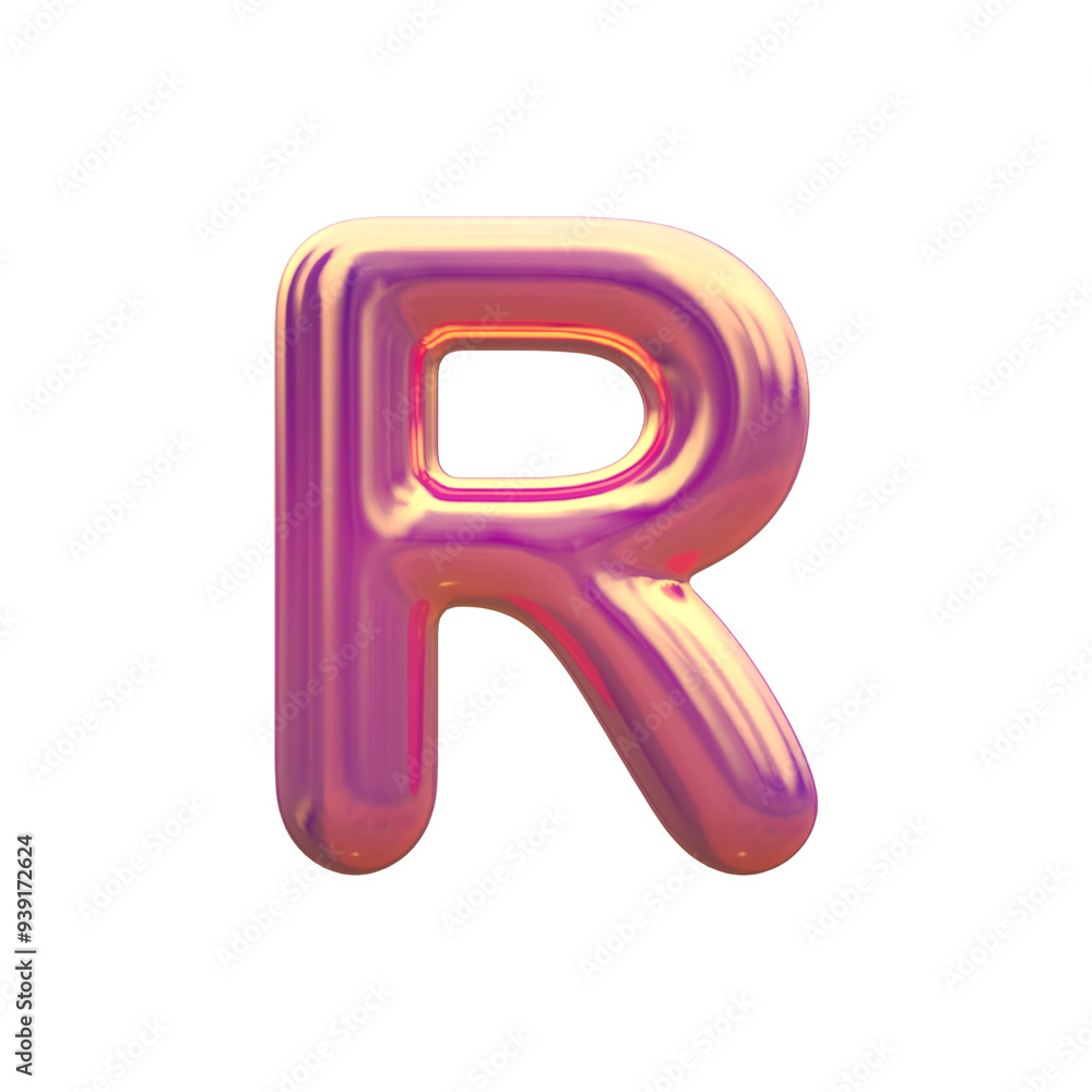 3d alphabet letter R 3d alphabet letter R
