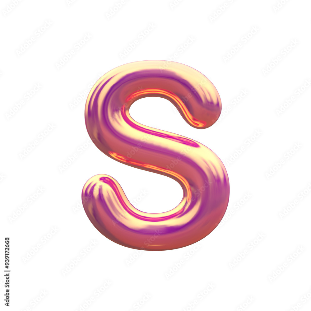 3d alphabet letter S 3d alphabet letter S