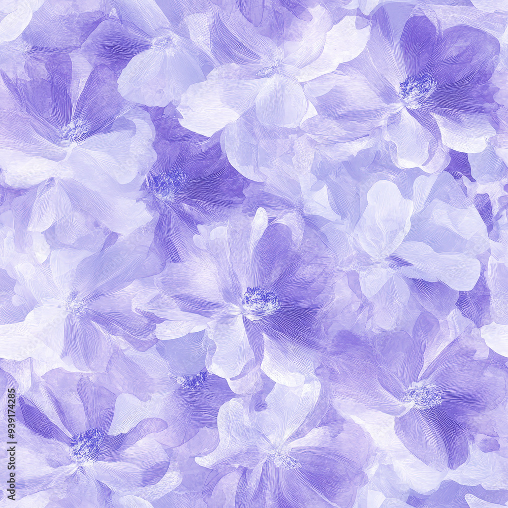 Purple flower floral seamless pattern tile Purple flower floral seamless pattern tile