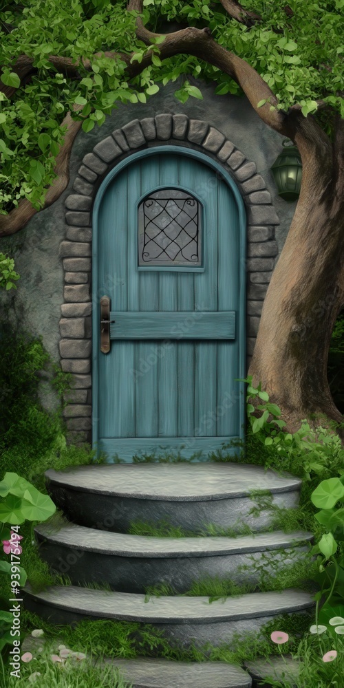The door to the house, in the magic of the forest, enchanted fairy tale background, image for mobile phone, ios, Android, banner for Instagram stories, vertical wallpaper. The door to the house, in the magic of the forest, enchanted fairy tale background, image for mobile phone, ios, Android, banner for Instagram stories, vertical wallpaper.