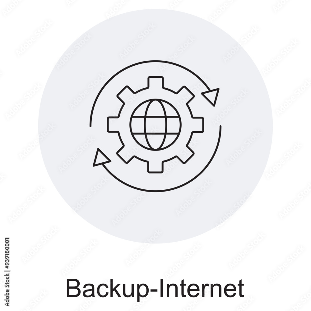 Backup Internet Icon, Reliable Backup Internet Connectivity and Failover Solution Backup Internet Icon, Reliable Backup Internet Connectivity and Failover Solution