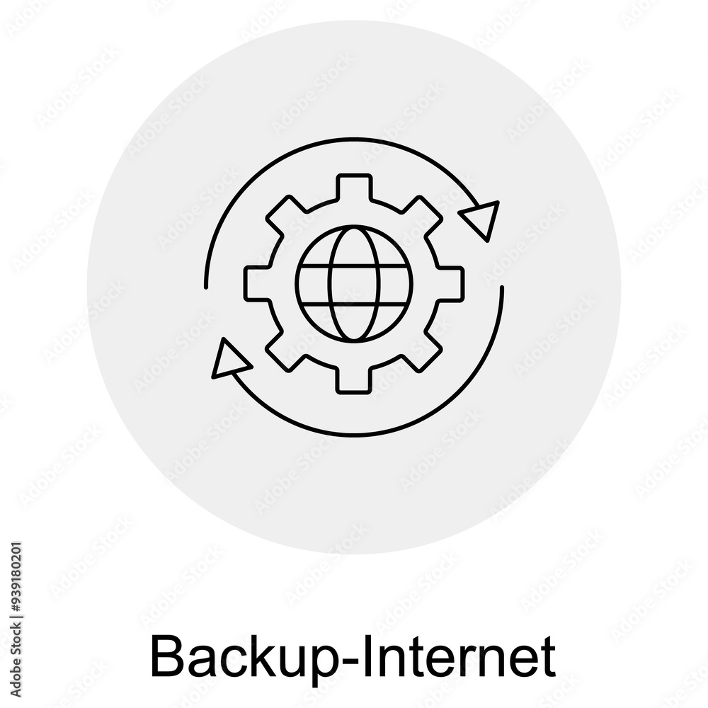 Backup Internet Icon, Reliable Backup Internet Connectivity and Failover Solution Backup Internet Icon, Reliable Backup Internet Connectivity and Failover Solution