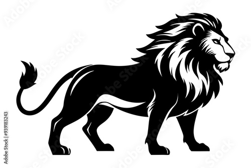 Lion Silhouette Vector Illustration