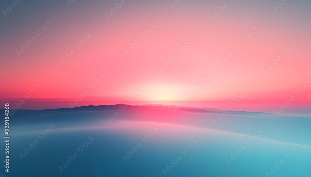 Fototapeta premium A simple gradient transitioning from a light to dark shade, creating a calm and soothing backdrop