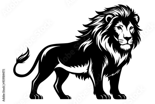 Lion Silhouette Vector Illustration