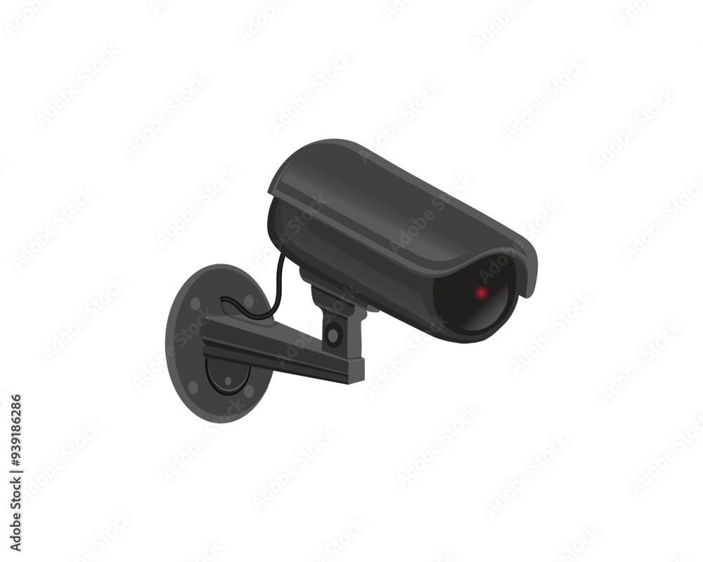 vector design of a black CCTV camera which is usually installed in homes, offices or buildings to monitor the movement or activity of inanimate or living objects such as people, cars, trucks, etc. vector design of a black CCTV camera which is usually installed in homes, offices or buildings to monitor the movement or activity of inanimate or living objects such as people, cars, trucks, etc.