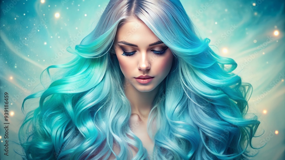 Celeste Luminance: Soft blue ombre layers, airy, incandescent, turquoise, ethereal Celeste Luminance: Soft blue ombre layers, airy, incandescent, turquoise, ethereal