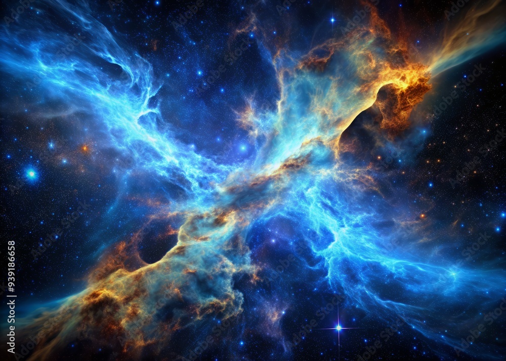 Celestial Bone Nebula: Bone structure, cosmic, swirling, blue, ethereal Celestial Bone Nebula: Bone structure, cosmic, swirling, blue, ethereal