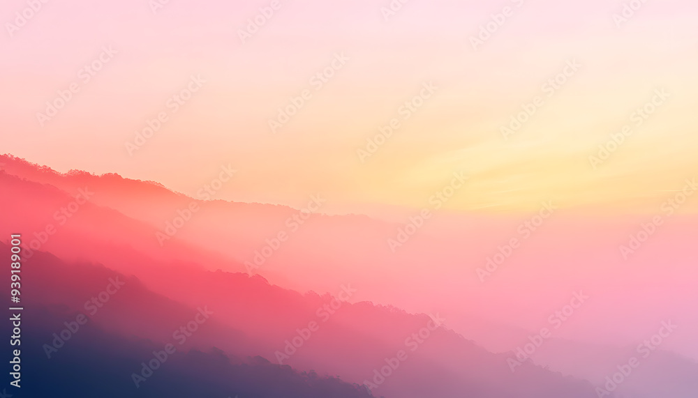 Obraz premium A simple gradient transitioning from a light to dark shade, creating a calm and soothing backdrop