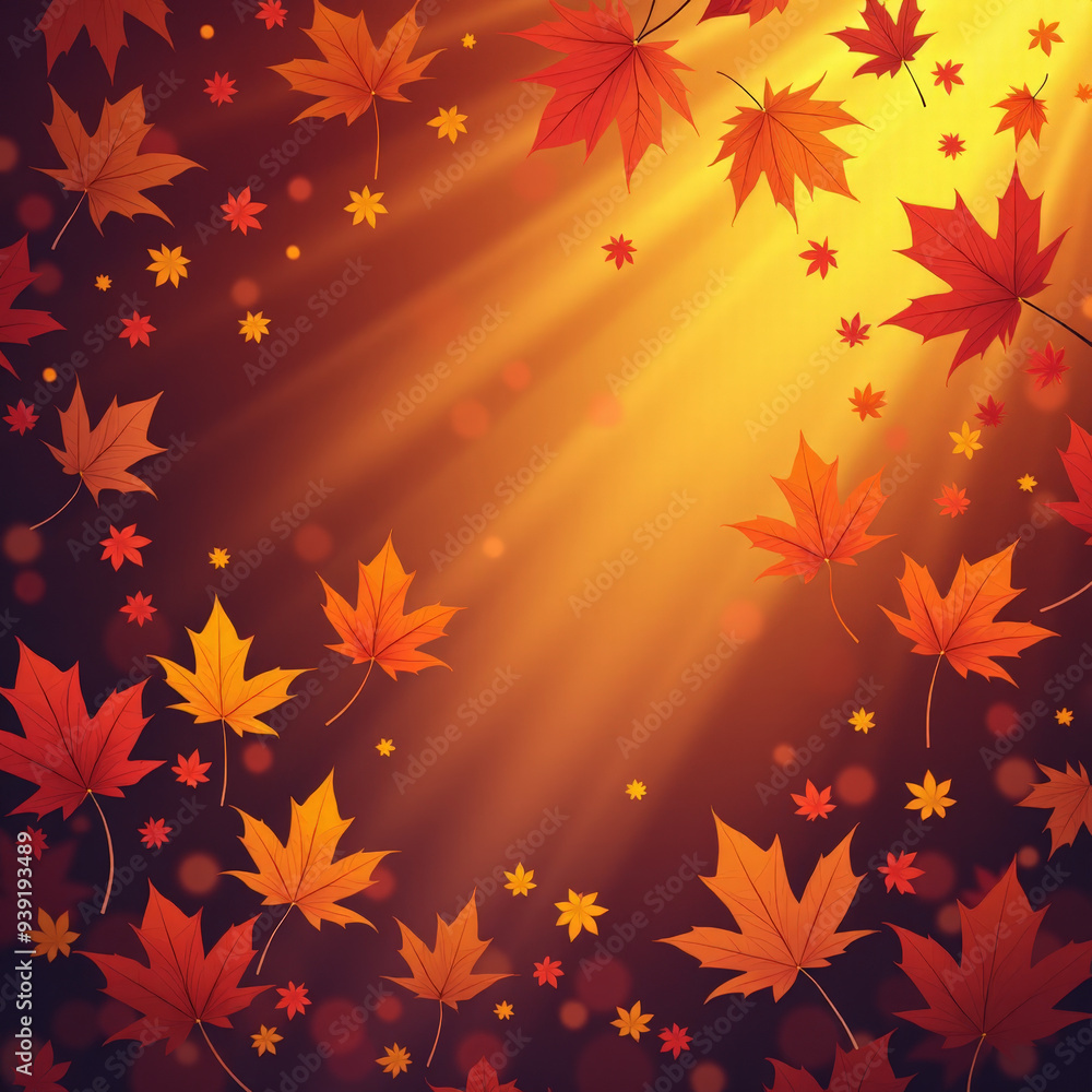 Vibrant autumn leaves background Vibrant autumn leaves background