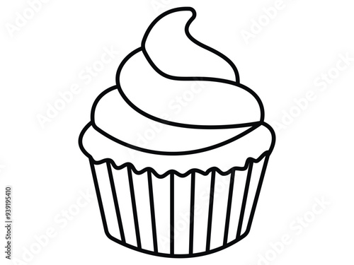 illustration of a cupcake