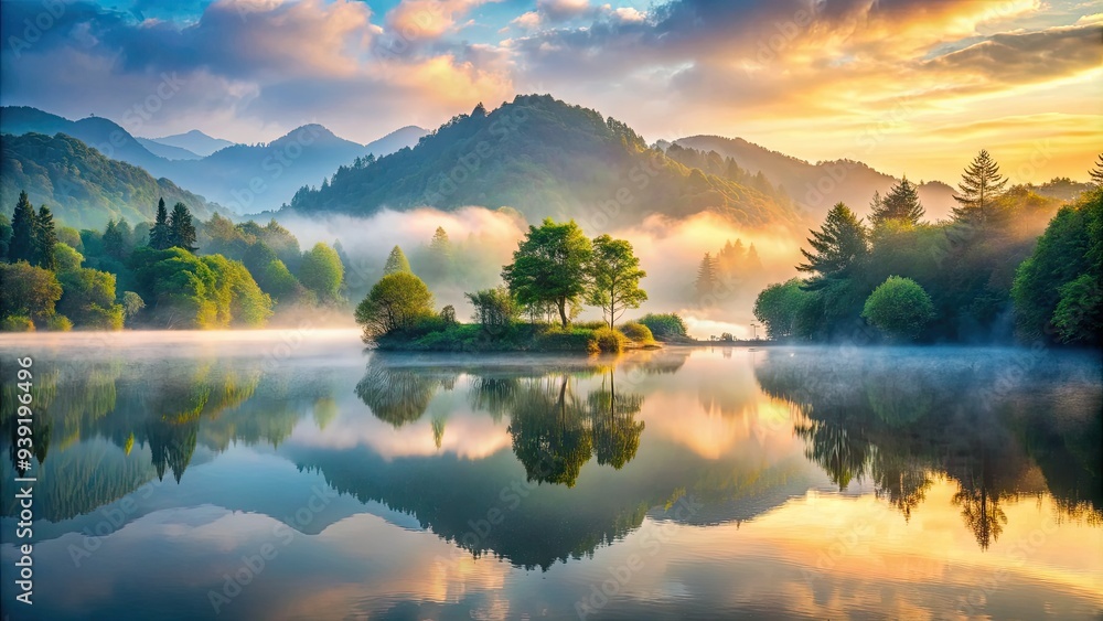 Serenity scene featuring a peaceful landscape with a subtle mist, emphasizing the importance of calmness and controlled breathing in achieving mental clarity and balance. Serenity scene featuring a peaceful landscape with a subtle mist, emphasizing the importance of calmness and controlled breathing in achieving mental clarity and balance.