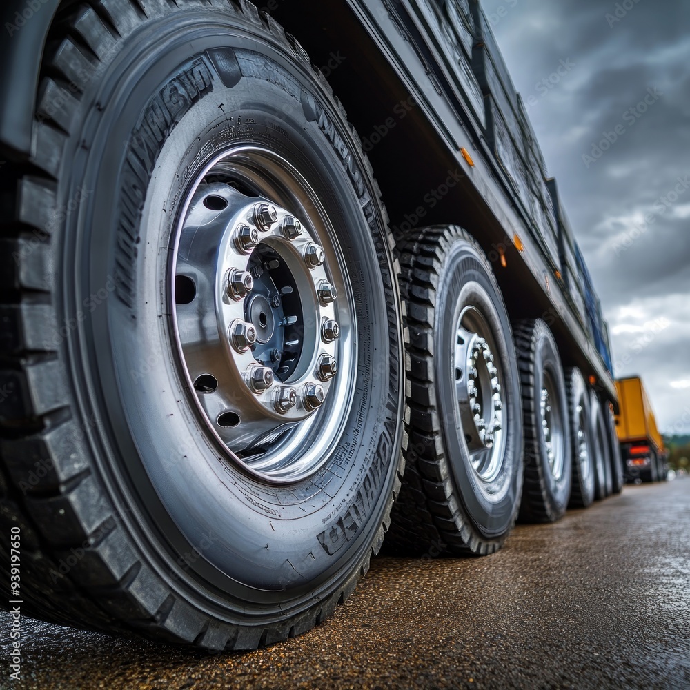Big Semi Truck Wheels Tires. Rubber, Tyres. Tractor Truck. Freight Trucks Logistics Transport. Auto Service Shop Big Semi Truck Wheels Tires. Rubber, Tyres. Tractor Truck. Freight Trucks Logistics Transport. Auto Service Shop