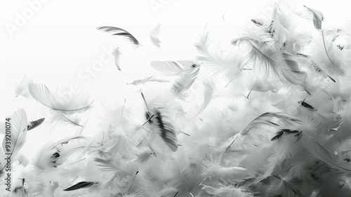 Dynamic explosion of a feather pillow