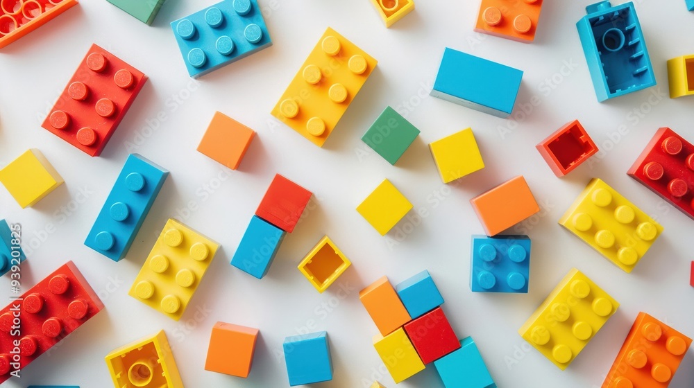 Playful scattering of childrens building blocks Playful scattering of childrens building blocks