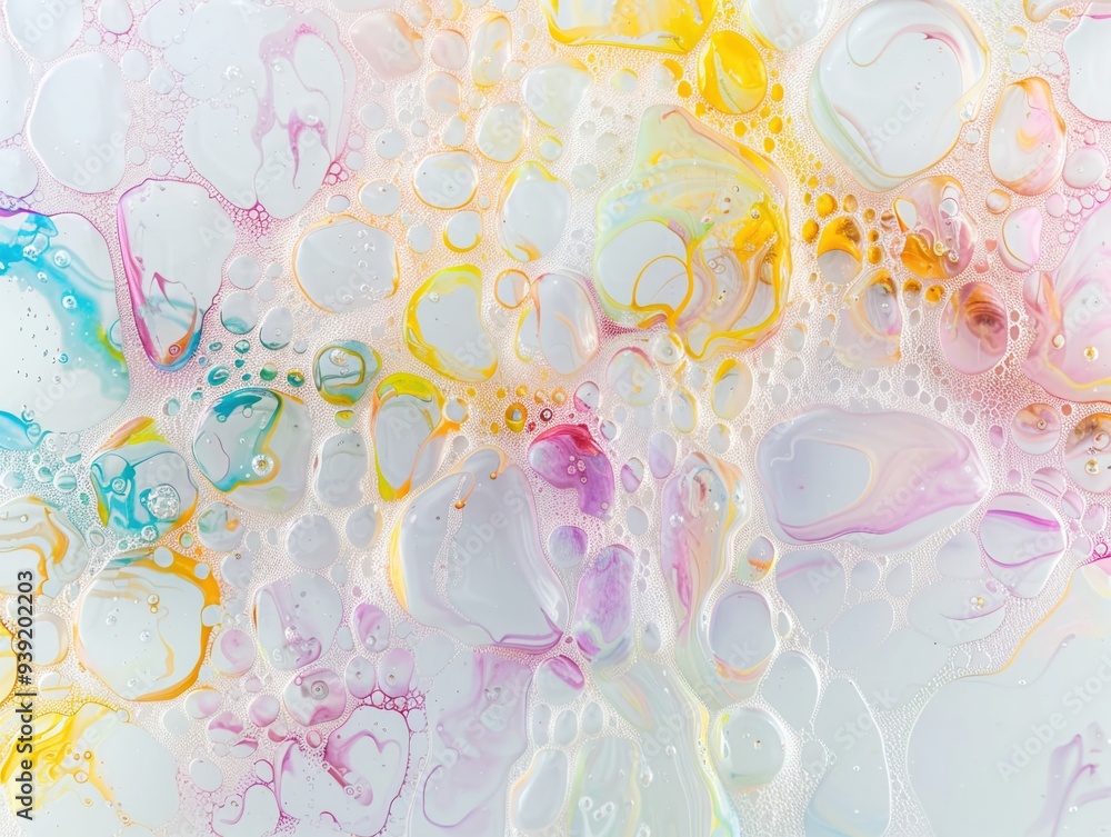 Whimsical explosion of soap bubbles Whimsical explosion of soap bubbles