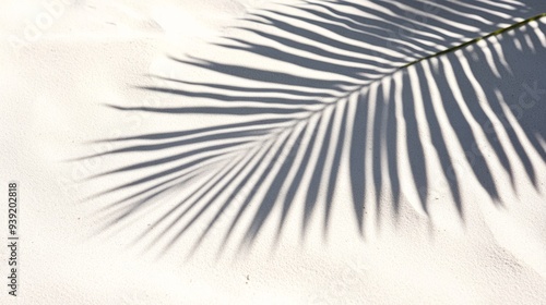 Business, travel concept, fern leaf, projection, background, palm leaf, Shado...