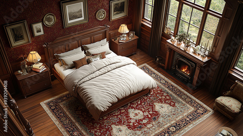 Engllish bed room, tipical, traditional, farmer bed room, farmer, hotel, interior, furniture,  photo