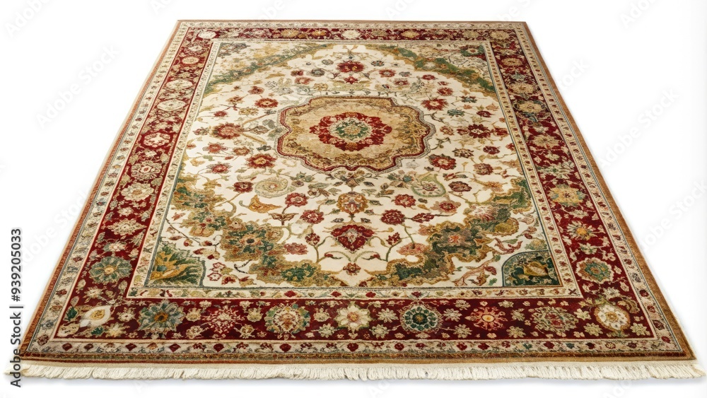 Soft, plush, and vibrant carpet lies isolated on a crisp white background, its intricate patterns and textures showcased in stunning detail and perfect lighting. Soft, plush, and vibrant carpet lies isolated on a crisp white background, its intricate patterns and textures showcased in stunning detail and perfect lighting.