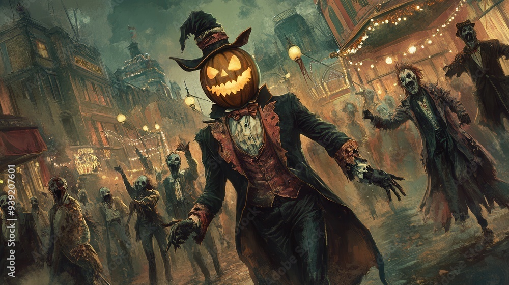 Obraz premium Halloween Zombie Parade