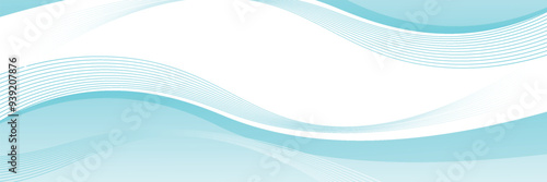 Abstract blue wave background, minimal wave design concept, vector illustration. for banner, banner.