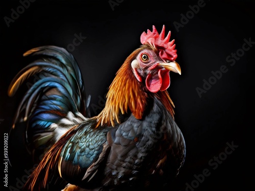  Clean and HD best quality photo of cock with beak best view of beak and looking rooster