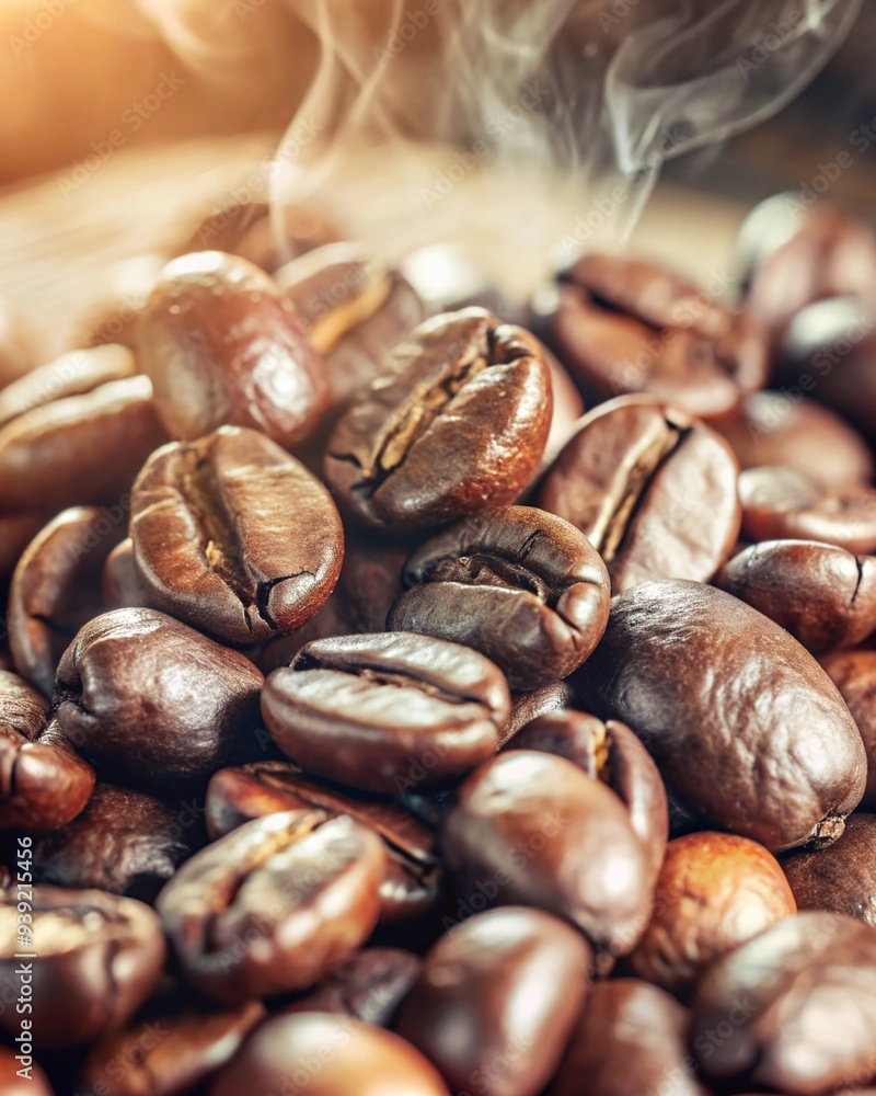 Roasted coffee beans Close-up. Roasted coffee beans Close-up.