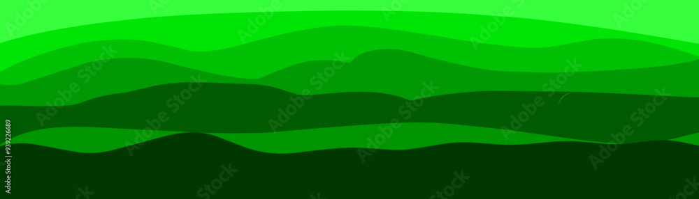 Obraz premium Green gradient background, vector illustration 