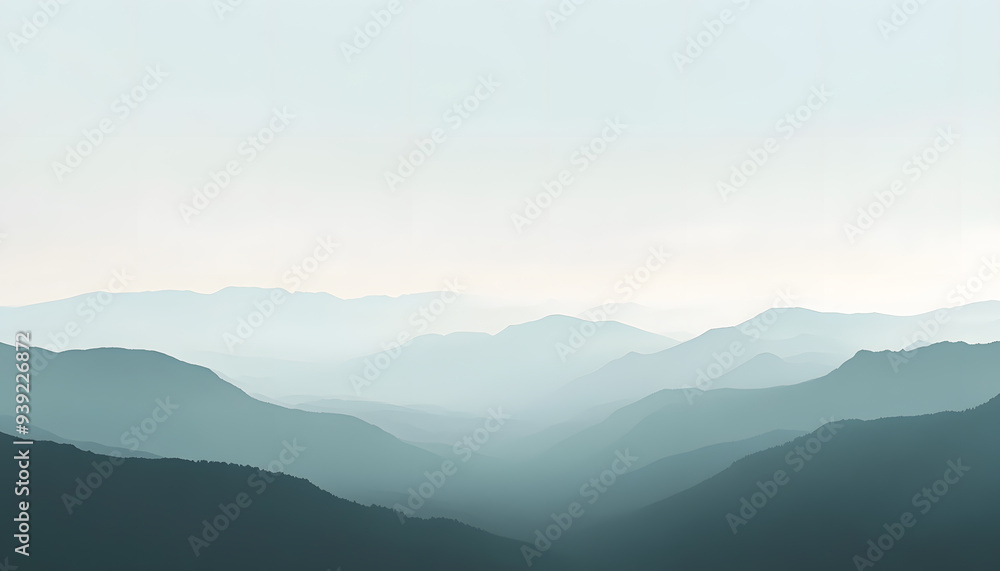 Naklejka premium A simple gradient transitioning from a light to dark shade, creating a calm and soothing backdrop