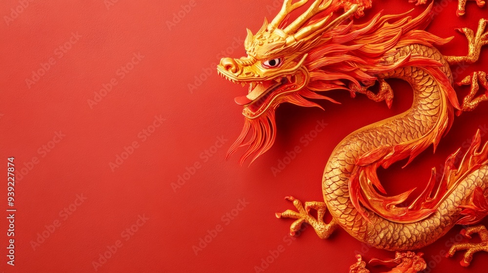 Obraz premium A dragon Chinese new year