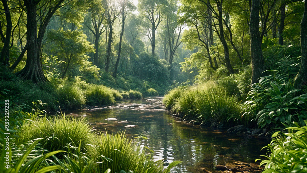 Obraz premium morning in the forest