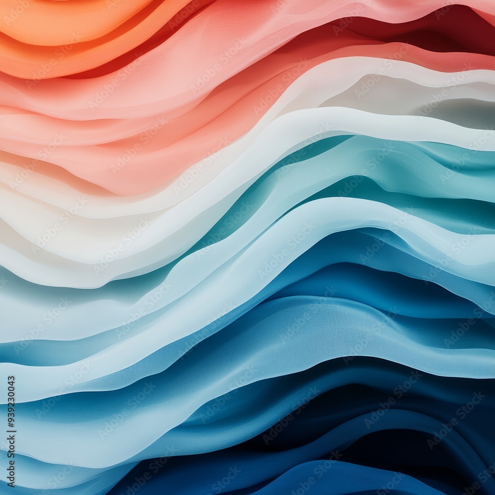 Abstract Wavy Fabric Background in Vibrant Colors Abstract Wavy Fabric Background in Vibrant Colors