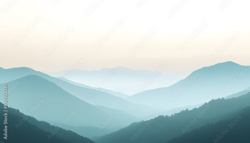 Obraz premium A simple gradient transitioning from a light to dark shade, creating a calm and soothing backdrop